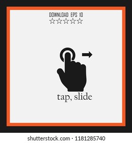 tap sketch vector icon
