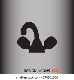 tap symbol. icon. vector design