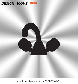 tap symbol. icon. vector design