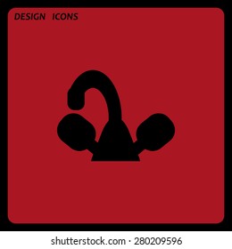 tap symbol. icon. vector design. Flat design style 