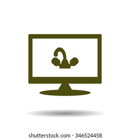 tap symbol. icon. vector design