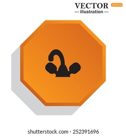 tap symbol, vector illustration, EPS 10