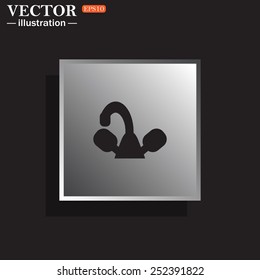 tap symbol, vector illustration, EPS 10
