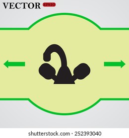 tap symbol, vector illustration, EPS 10