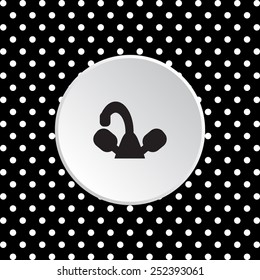 tap symbol, vector illustration, EPS 10