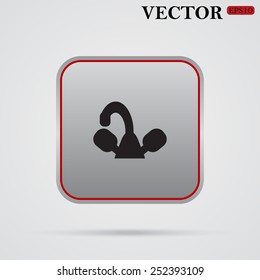 tap symbol, vector illustration, EPS 10