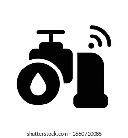 tap vector glyph color icon 