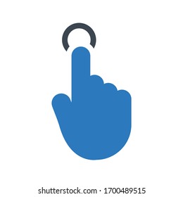 tap vector glyph color icon 