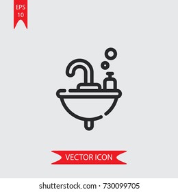 Tap vector icon, illustration symbol