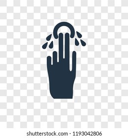 Tap vector icon isolated on transparent background, Tap transparency logo concept