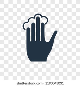 Tap vector icon isolated on transparent background, Tap transparency logo concept
