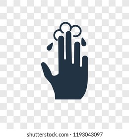 Tap vector icon isolated on transparent background, Tap transparency logo concept