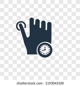 Tap vector icon isolated on transparent background, Tap transparency logo concept