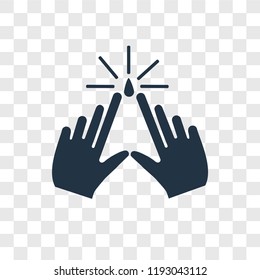 Tap vector icon isolated on transparent background, Tap transparency logo concept