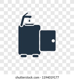 Tap vector icon isolated on transparent background, Tap transparency logo concept