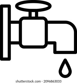 Tap, Vektorgrafik einzeln auf transparentem Hintergrund. Strich-Vektorsymbole für Konzept- oder Web-Grafiken.