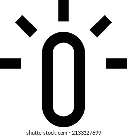 pulsar la ilustración vectorial aislada en un fondo transparente. iconos vectoriales de trazo para el concepto o gráficos web.