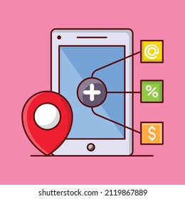 tap Vector illustration on a transparent background. Premium quality symmbols. Vector line flat icons for concept and graphic design. 
