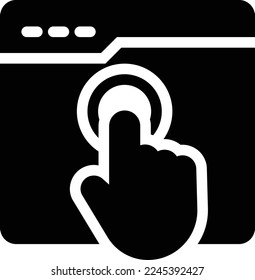 tap Vector illustration on a transparent background. Premium quality symmbols. Glyphs vector icons for concept and graphic design. 
