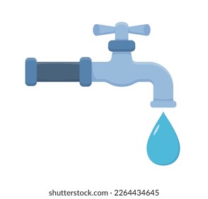 Golpear con gota de agua sobre fondo blanco, vector eps10 ilustración