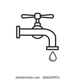 Tap Water Faucet Icon Vector Illustration Design