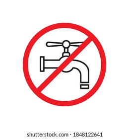 Tap Water Faucet Icon Vector Illustration Design