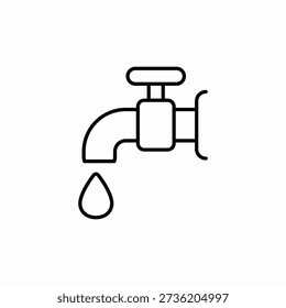 tap water icon sign vector