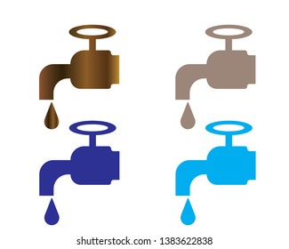 Tap water icon template - Vector
