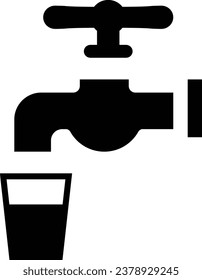 Tap water icon. Tap water vector icon