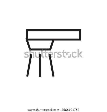 tap water icon vector eps outline stroke editable