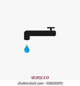 tap water, icon, vector illustration eps10