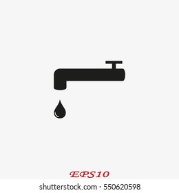 tap water, icon, vector illustration eps10