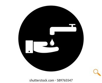 tap water, icon, vector illustration eps10