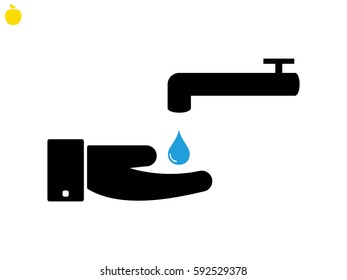 tap water, icon, vector illustration eps10