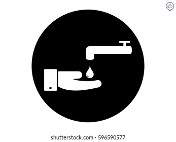 tap water, icon, vector illustration eps10