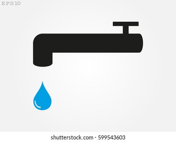 tap water, icon, vector illustration eps10