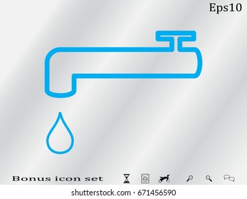 tap water, icon, vector illustration eps10