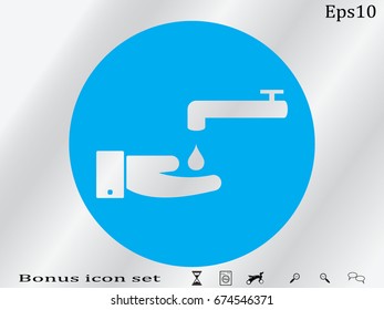 tap water, icon, vector illustration eps10