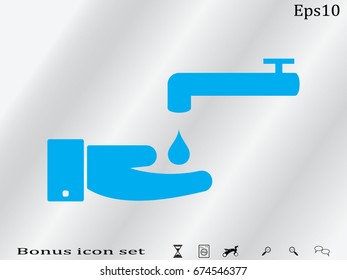 tap water, icon, vector illustration eps10