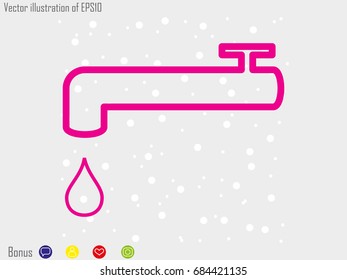 tap water, icon, vector illustration eps10