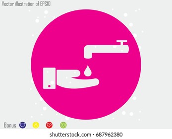 tap water, icon, vector illustration eps10
