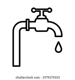 Tap Water Icon Vector Sign And Symbols On Trendy Design.