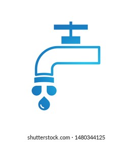 A tap of water logo template vector drop water icon design