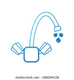 A tap of water logo template vector drop water icon design