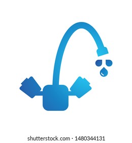 A tap of water logo template vector drop water icon design