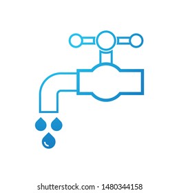 A tap of water logo template vector drop water icon design