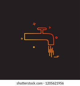 tap water object icon vector desige