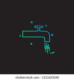 tap water object icon vector desige