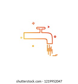 tap water object icon vector desige