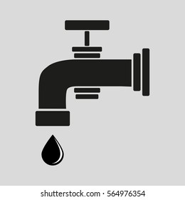 tap water on a gray background